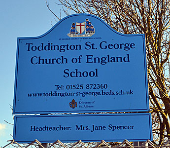 Saint George of England School sign